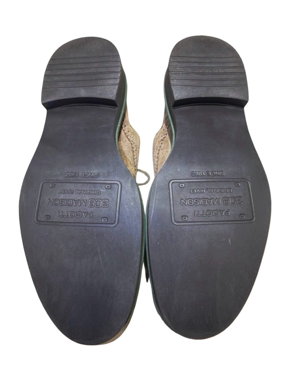 Cesare Paciotti Suede Wingtip Derby Shoes Taupe Chunky Sole Italian Luxury | 9 - Picture 11 of 13